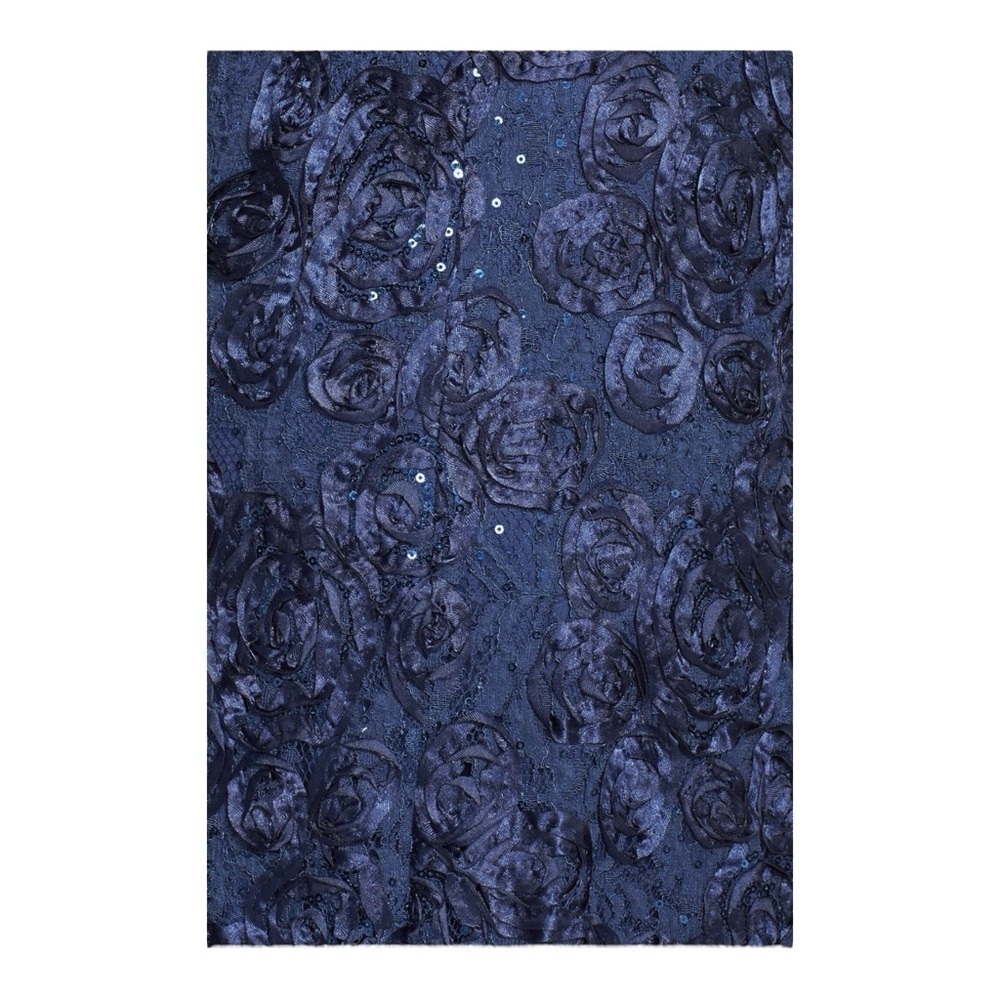 Alex Evenings Embellished Lace A-Line Evening Gown in Navy NWT - Picture 4 of 8